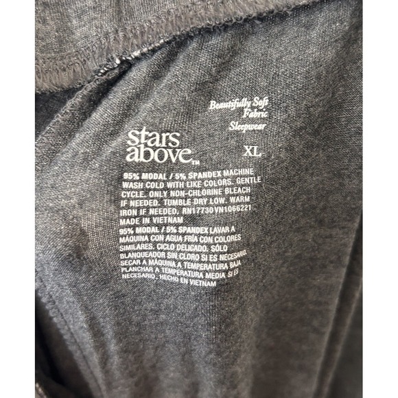 Stars Above Women's Gray Lounge Sleep Jogger Pants Soft Cozy Comfy Size XL New - Picture 9 of 9